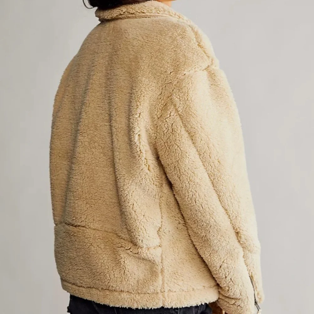 NWOT Free People Cozy Slouch Moto Jacket - Picture 4 of 6